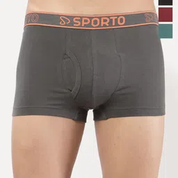 Sporto by Macho Pack Of 4 Combed Cotton Trunk-picture-12