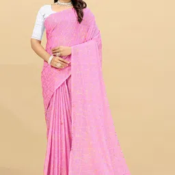 VRAGI Printed Pure Georgette Saree-picture-36