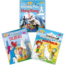 Sawan Holiday Fun Colouring Book Set of 3 - English-18