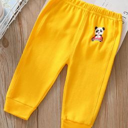Kookie Kids Full Length Lounge Pant Panda Print - Yellow-image-45