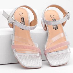 Cute Walk by Babyhug Shimmer Sandals - Pink-image-74