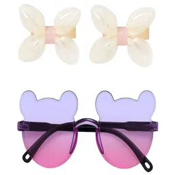 AmazingKarts Set Of 3 Girls Bow Hair Clip with Sunglasses-20