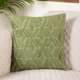 MONKDECOR Green Velvet Square Cushion Covers-picture-10
