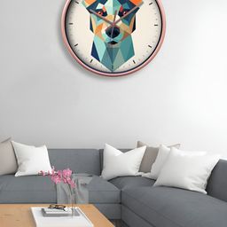 OLIVE TREE Copper-Toned & White Printed Contemporary Wall Clock-38