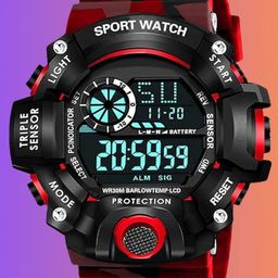 SWADESI STUFF Unisex Kids Dial & Bracelet Style Straps Analogue Automatic Watch ARMY RED 2025-88