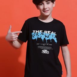 Lil Tomatoes Boys Typography Printed T-shirt-image-72