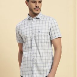 Cantabil Men Comfort Checked Casual Shirt-image-53
