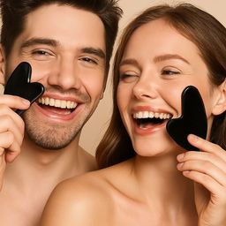 PAMPERLY Guasha Stone Massager- Black-image-3