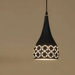 GAUVIK Black Textured Aluminium Ceiling Lamp-image-51