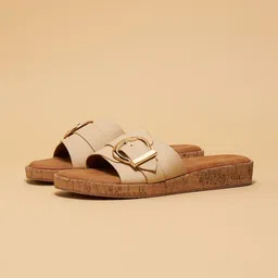 ERIDANI Women Open Toe Flats with Buckles-picture-27