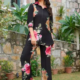 Moda Rapido Printed Top With Trousers Co-Ords-image-14