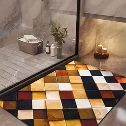 IVAZA Brown Silicone Bath Mat-30