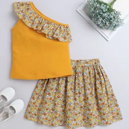 AWW HUNNIE Girls Printed Top with Skirt-image-59