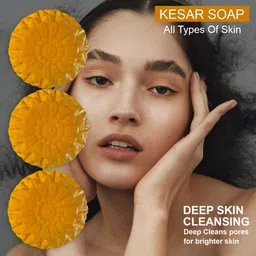 GROOVY Set Of 3 Kale Kick Kesar Bathing Bar - 100 g Each-11
