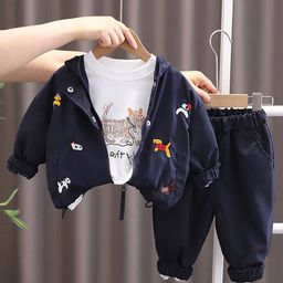 INCLUD Boys Embroidered Hooded Windcheater with Joggers & T-shirt-picture-19
