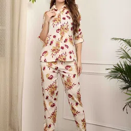 Moda Rapido Printed Shirt Collar Shirt With Trousers Co-Ords-picture-14