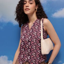 CORSICA Floral Printed V-Neck Vest Top-picture-12