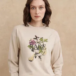 RAREISM Women Cotton Floral Printed Sweatshirt-picture-10