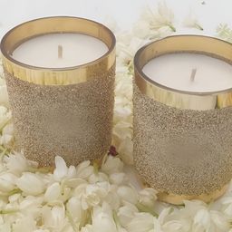LIGHT JEWELS Gold-Toned 2 pieces Jar Candle-39