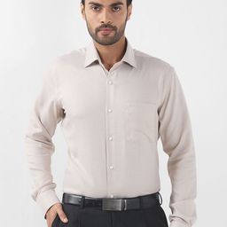 Raymond Men Contemporary Spread Collar Micro Ditsy Printed Cotton Formal Shirt-image-62