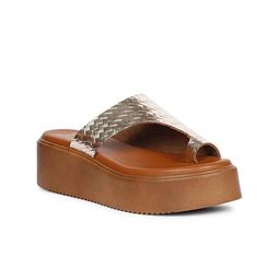 Viviblu Textured Leather Platform Sandals-38