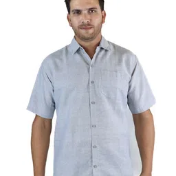 JASHNA Premium Textured Spread Collar Shirt-image-25