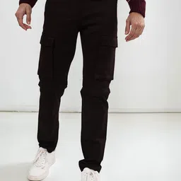 Celio Men Solid Slim Fit Cargo Jeans-image-53