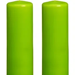 PEEPALCOMM Green 2 pieces Pillar Candle-16