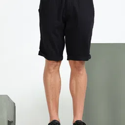 beevee Men Solid Regular Fit Mid-Rise Shorts-picture-6