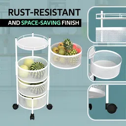 Aura White Set of 2 Regular Multi-Utility Organisers image 3