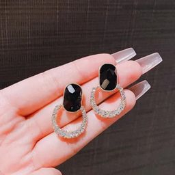 SZN Korean Artificial Stones Studded Contemporary Studs-76