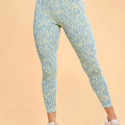 Enamor A607 Printed Dry Fit High-Waisted 7-8th Length Tights-picture-25