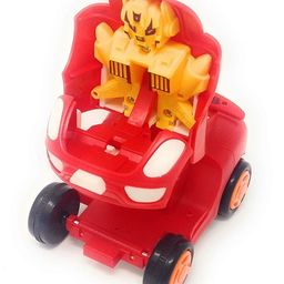New Pinch Pull Back Action Robot Car Toy Pack Of 2 (Colour May Vary) image 3