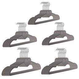 Kuber Industries Set Of 50 Grey Cloth Hangers-35