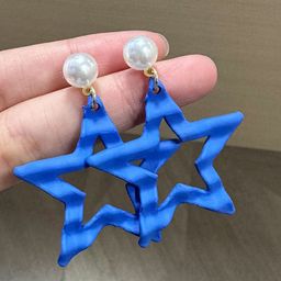 StyleCast x Revolte Pearls Beaded Star Shaped Drop Earrings-26
