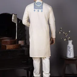 DEVOILER Men Printed Regular Kurta with Pyjamas-image-75