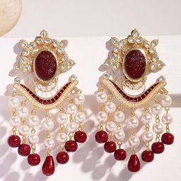 KARATCART Gold-Plated Dangler Drop Earrings-picture-19