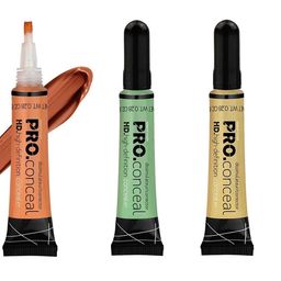 MAKEUP FEVER Set Of 3 Pro High-Definition Concealer 8 g Each Shade Orange-Beige-Green-6