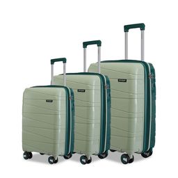Provogue Pack of 3 Azure Hard-Sided 360-Degree Rotating Combinatng Lock Trolley Bags-18