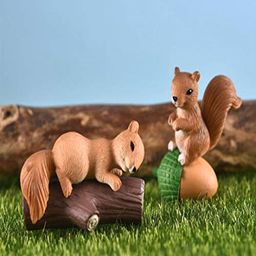 ANTIQ CREATION 4-Pcs White & Brown Squirrel Set-image-20