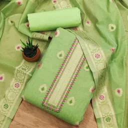 Rangtulika Ethnic Motifs Woven Design Unstitched Dress Material-picture-20