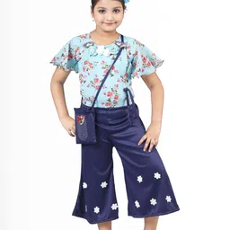 HSS TRENDS Kids-Unisex Blue Cotton Blend Clothing Set-image-42
