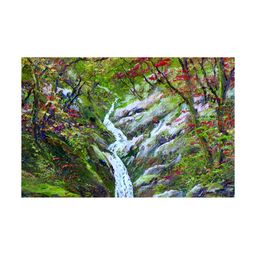 Inephos Green & Pink 1 Piece Nature Modern Floral and Botanical Canvas Wall Art-image-40