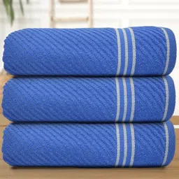 Aura Blue 3 Cotton 400 GSM Bath Towel-image-51