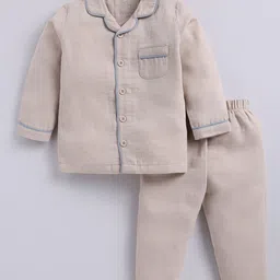 BABY GO Boys Pure Cotton Shirt With Trousers-image-60