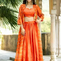 HOUSE OF JAMOTI Top & Skirt With Shrug Co-Ords-picture-52