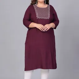 Sztori Women Yoke Design Thread Work Kurta-picture-9