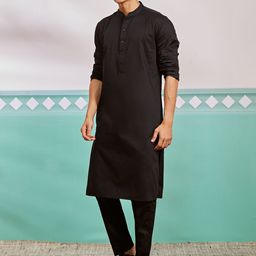 VASTRAMAY Men Regular Kurta with Trousers-picture-37