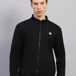 rock.it Men Mock Collar Solid Sweatshirt-image-99