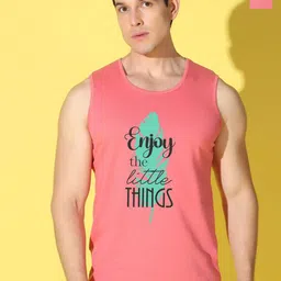 WOOSTRO 2-Pc Printed Odour-Free Cotton Innerwear Vests VWS26(ENJOY PEACH)(RUN PEACH)-image-59